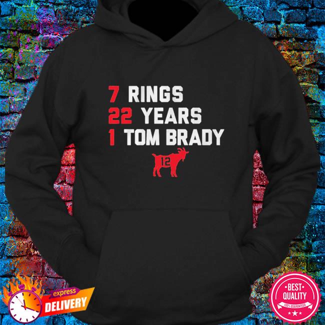 The Goat Tom Brady 7 rings shirt, hoodie, sweatshirt and tank top