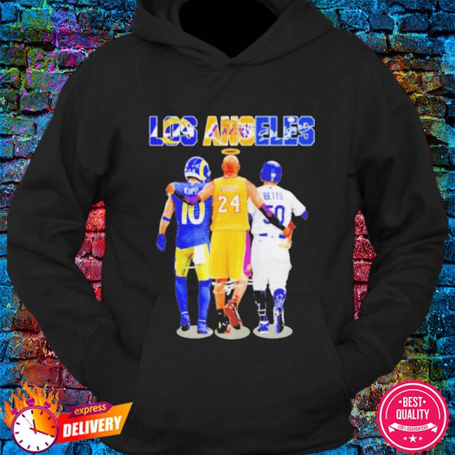 LA Rams and LA Lakers and LA Dodgers Kobe Bryant Corey Seager Cooper Kupp  Abbey Road Los Angeles City Of Champions Signatures Shirt, hoodie, sweater  and long sleeve