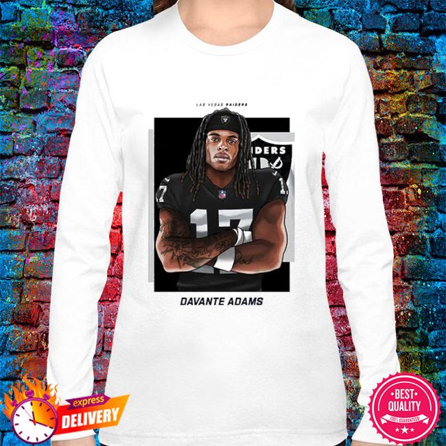 Las vegas raiders davante adams black player shirt, hoodie, sweater, long  sleeve and tank top