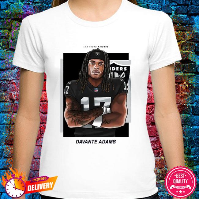 Las vegas raiders davante adams black player shirt, hoodie, sweater, long  sleeve and tank top