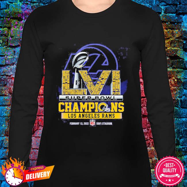 Champions Los Angeles Rams Super Bowl 2022 signature shirt, hoodie,  sweater, long sleeve and tank top