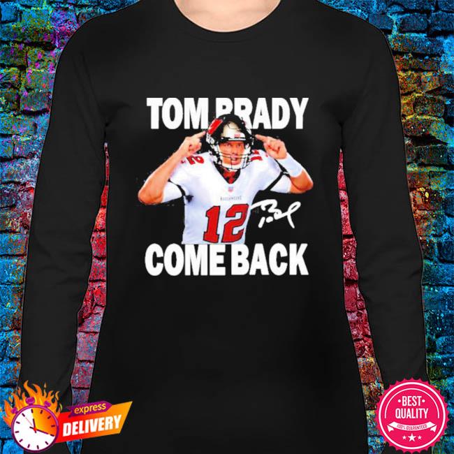 Tom Brady 12 player signature football shirt, hoodie, sweater