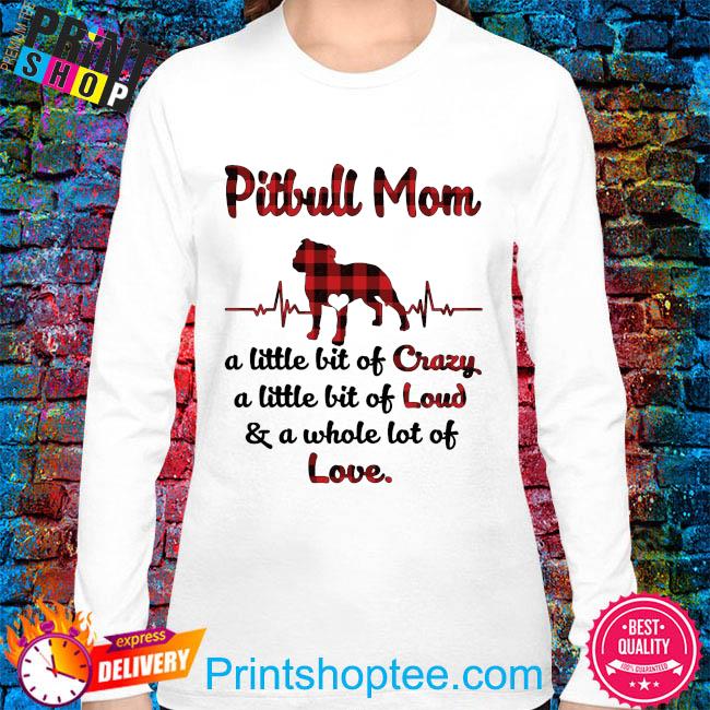 I Love Mom Vintage photo frame T-Shirt Pit Bull