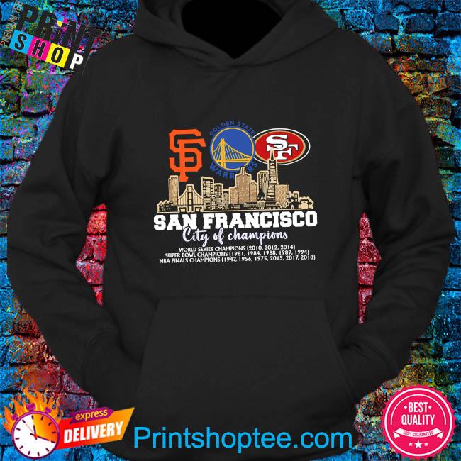 San Francisco Giants 49Ers Warriors City of Champions logo shirt, hoodie,  sweater, long sleeve and tank top