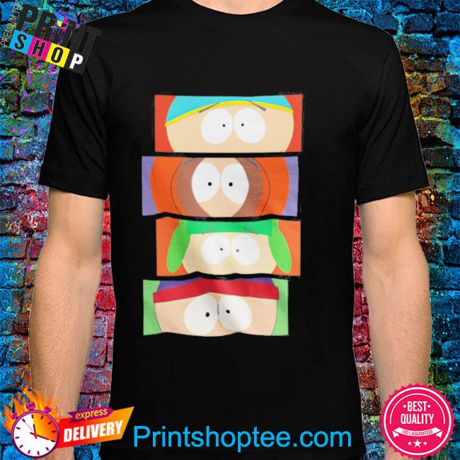 South Park Mens Logo Shirt - Cartman, Kenny, Kyle & Stan Tee - Classic  T-Shirt 