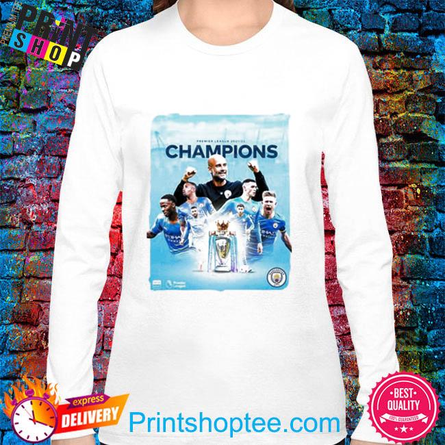 Manchester City FC Win Premier League 2021 2022 Champions T-shirt