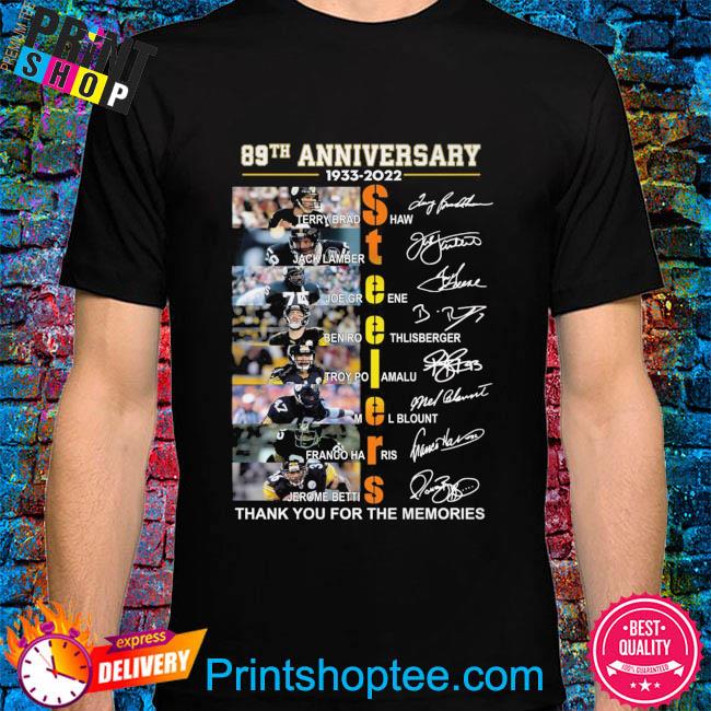 Pittsburgh Steelers 89th anniversary 1933-2022 t-shirt