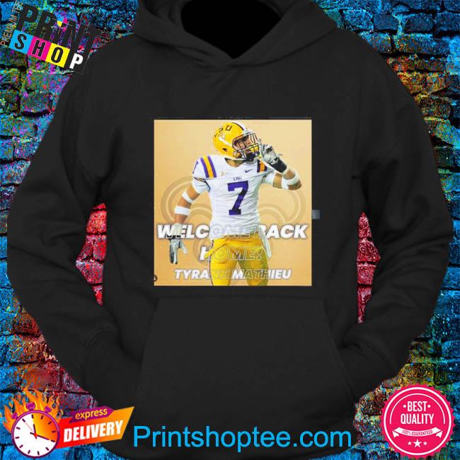 Official Welcome Back Home Tyrann Mathieu NFL T-Shirt, hoodie, sweater,  long sleeve and tank top