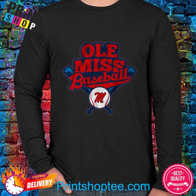 ole miss baseball tee