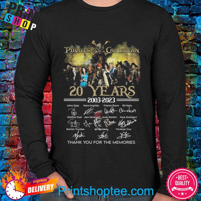 Official Disney Pirates Of The Caribbean Thank You For The Memories T-Shirt,  hoodie, sweater, long sleeve and tank top