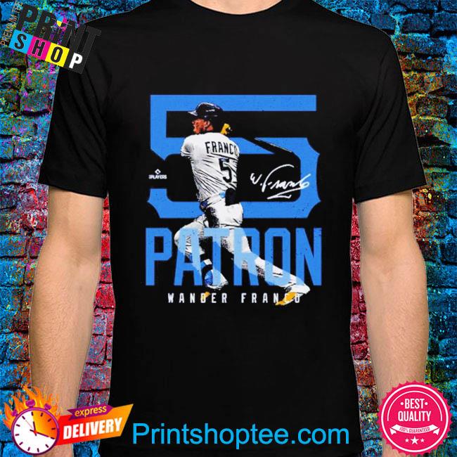 theBigGuavaTshirts Wander Franco El Patron Tampa Bay Baseball Fan V2 T Shirt Premium / Light Blue / Small