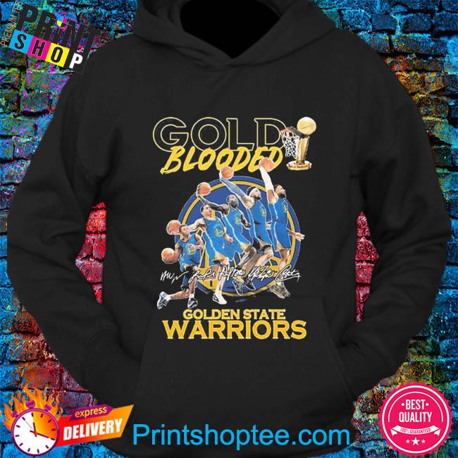 warriors gold blooded hoodie