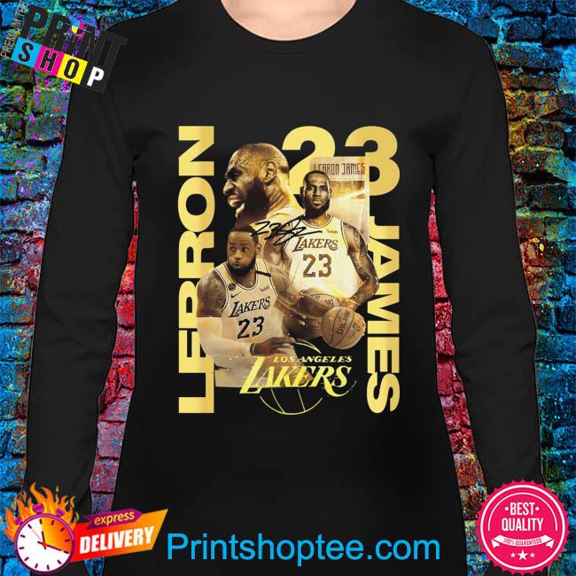 Lakers LeBron James Signature Jersey Shirt, hoodie, longsleeve