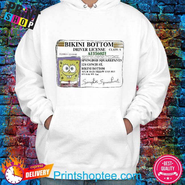 Moristiko Spongebob Squarepants Bikini Bottom Driver License Shirt