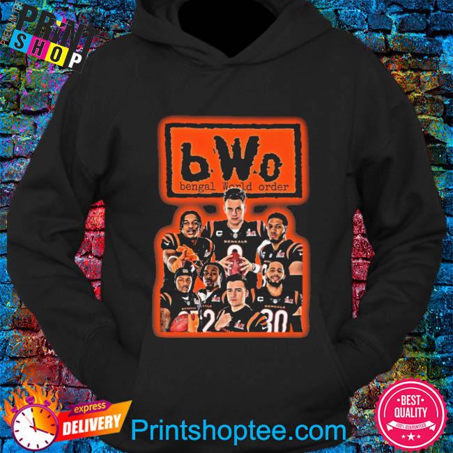 Bwo Cincinnati Bengals world order shirt, hoodie, sweater, long sleeve and  tank top