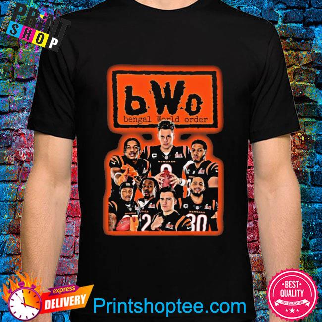 Bwo Cincinnati Bengals world order shirt, hoodie, sweater, long sleeve and  tank top