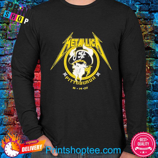 Metallica band skull Pittsburgh Steelers shirt, hoodie, sweater, long  sleeve and tank top