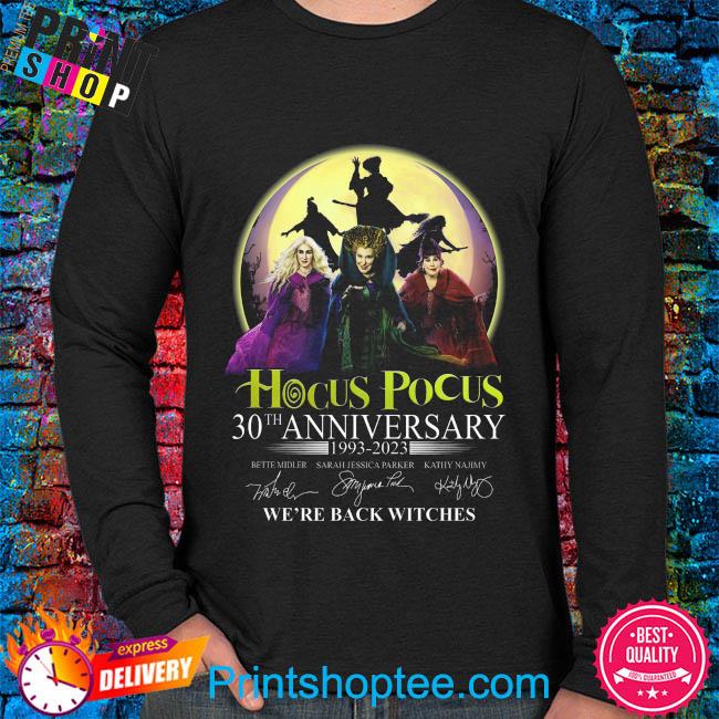 Official Hocus Pocus 30th anniversary 1993 2023 we're back witches