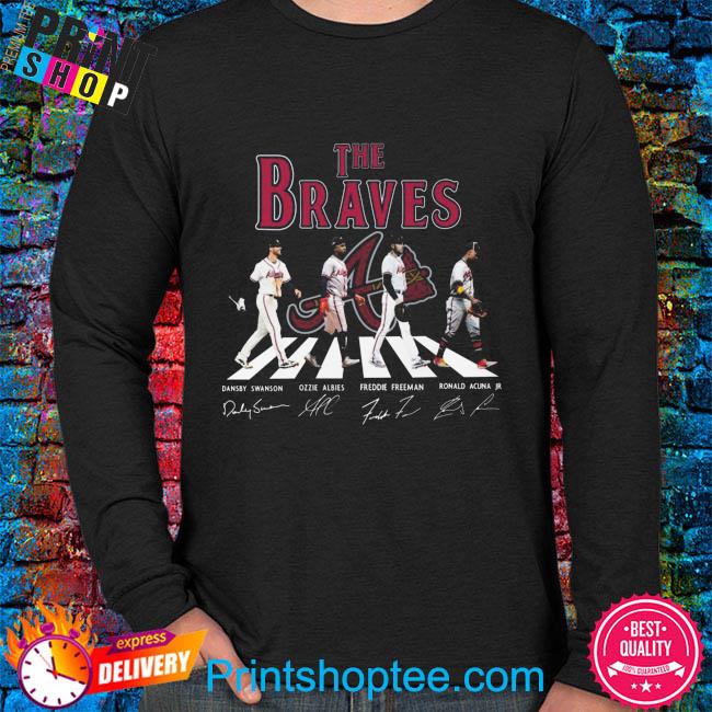 The Braves Abbey Road signatures t-shirt, hoodie, sweater, long sleeve and  tank top