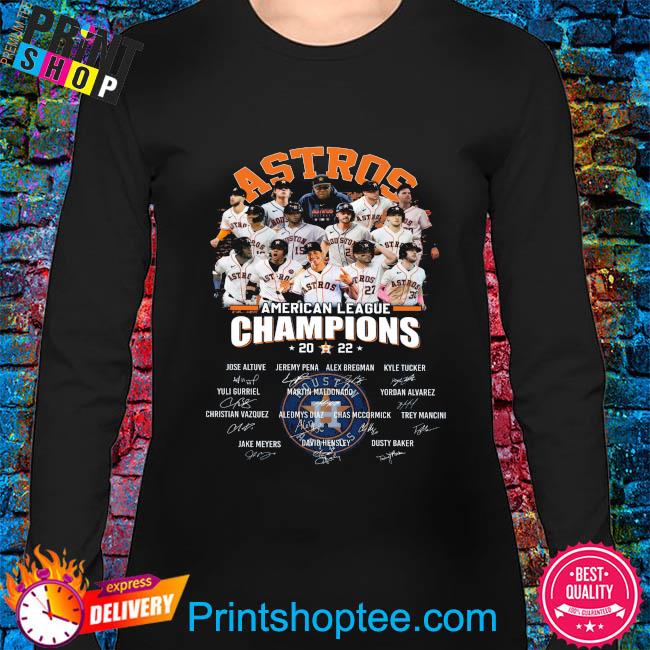 Houston Astros 2022 al west champions signatures shirt, hoodie, longsleeve  tee, sweater