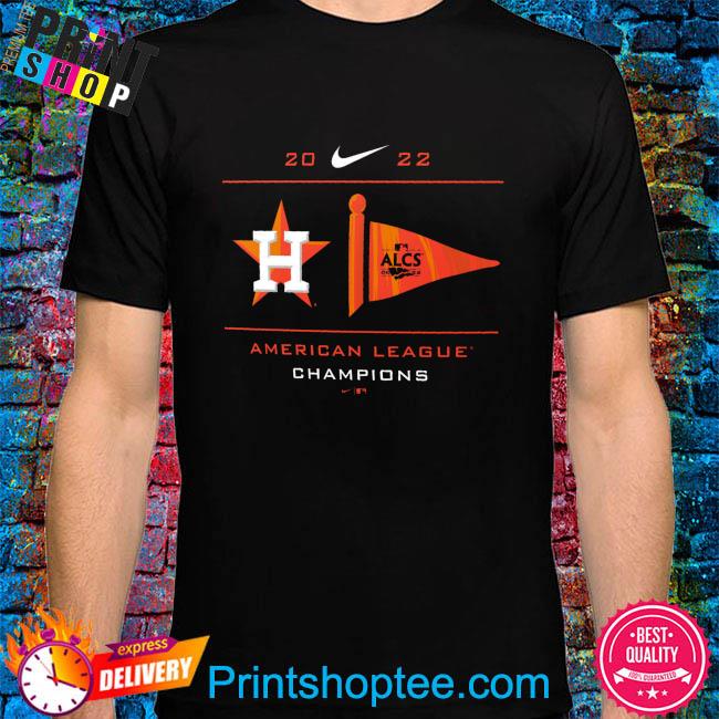 Houston astros nike 2022 American league champions pennant shirt