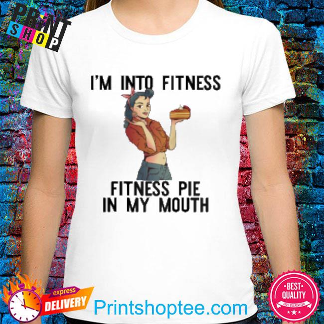 I'm Into Fitness Pie In My Mouth Thanksgiving Girl Meme Raglan Baseball T-Shirt