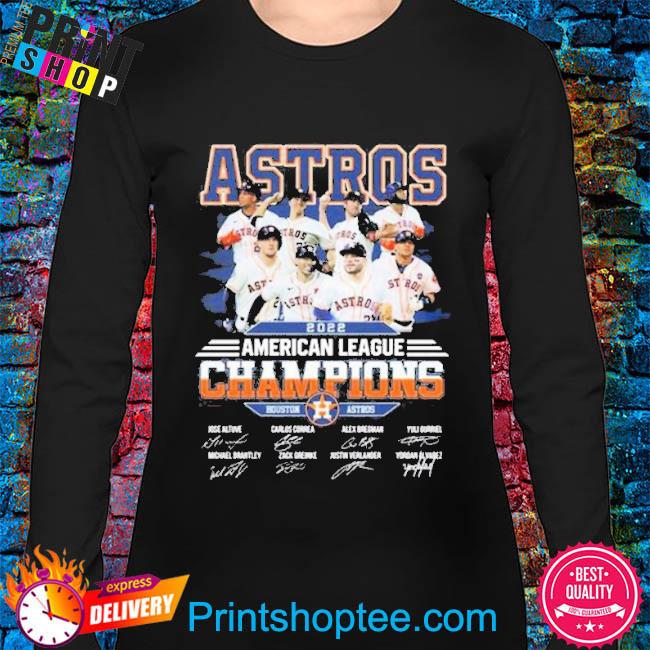 MLB Team Houston Astros American League Champions 2022 Signatures shirt -  Kingteeshop