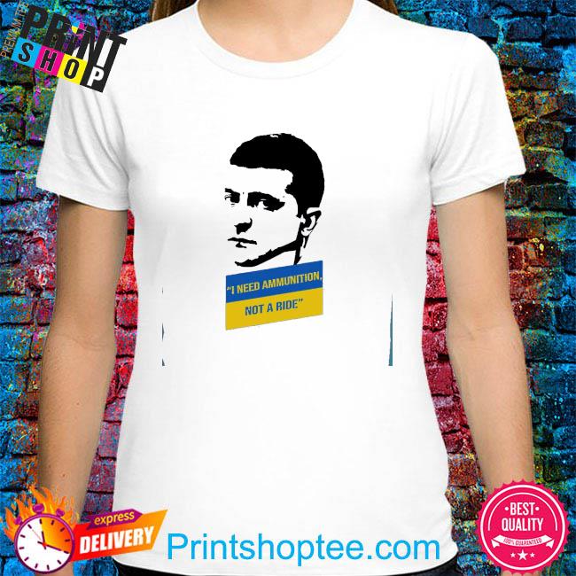 Natalia Antonova saint Javelin Shop I Need Ammunition President Zelensky shirt