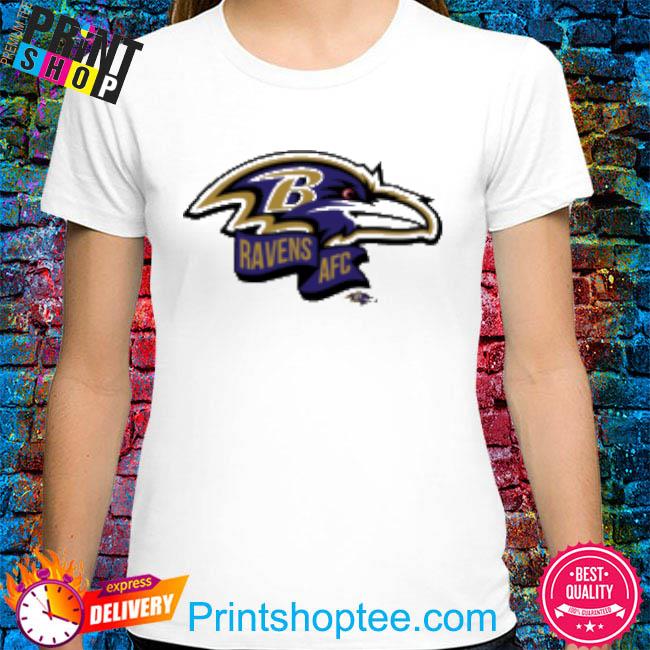 Official Baltimore Ravens New Era Ravens Afc Cream Sideline Chrome 2022 T-Shirt