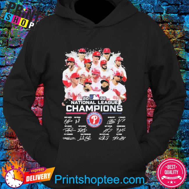 Philadelphia phillies national league champions 2022 signatures shirt,  hoodie, sweater, long sleeve and tank top