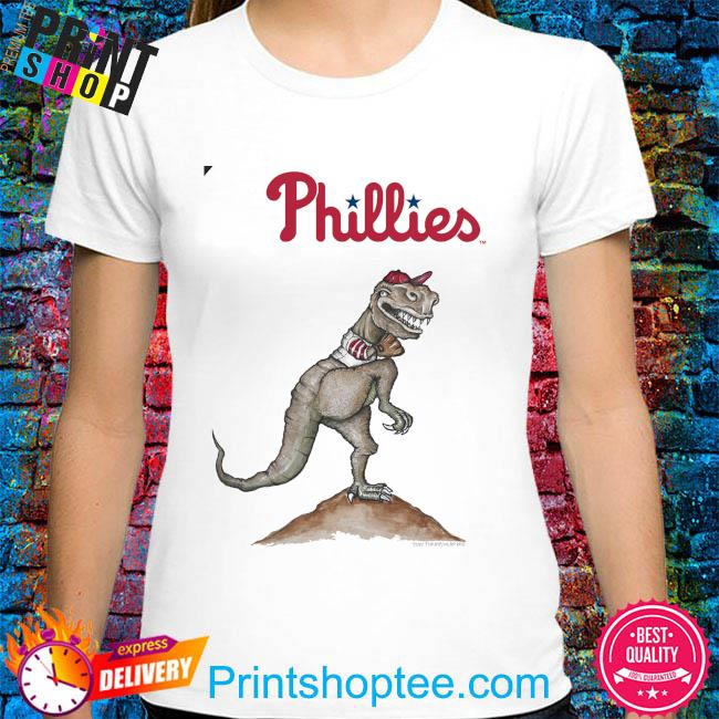 Philadelphia phillies tiny turnip toddler t rex raglan shirt