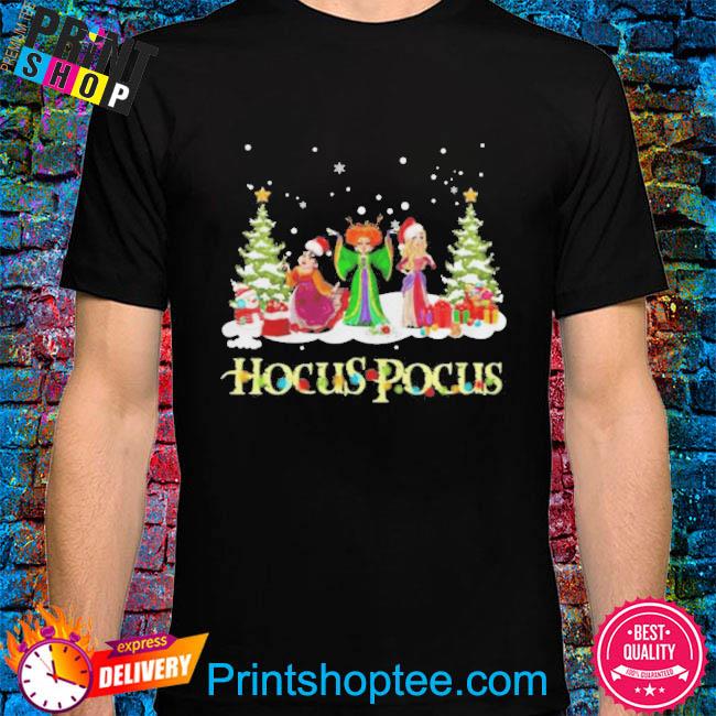 Santa Hocus Pocus Chibi Merry Christmas light 2022 shirt