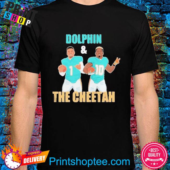 Tua Tagovailoa Dolphins And The Cheetah Miami Dolphins Shirt, hoodie,  sweater, long sleeve and tank top