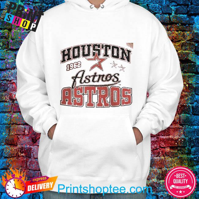 Houston Astros Raglan tee Shirt MLB Baseball H-Town Stitches Men L 1962 L/S