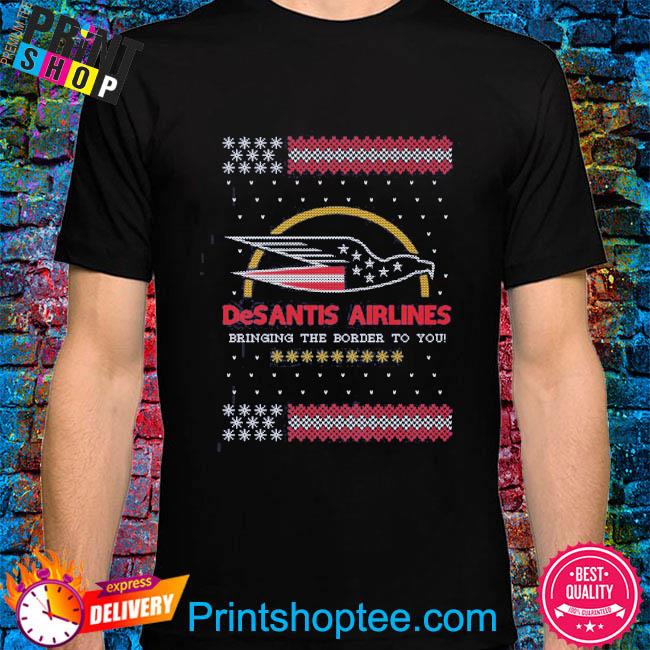 2022 Desantis Airlines Tacky Ugly Christmas Sweater