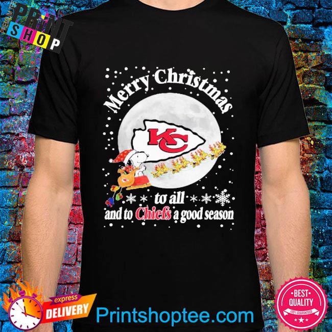 2022 Kansas City Chiefs Christmas To All And To Chiefs A Good Season NFL Football Merry Christmas Shirt