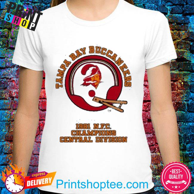 Official Helmet Addict Tampa Bay Buccaneers 1981 Nfc Champions Central Division shirt