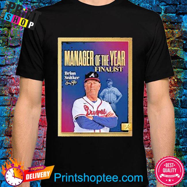 Brian Snitker NL Manager Of The Year Finalist Atlanta Braves MLB Shirt