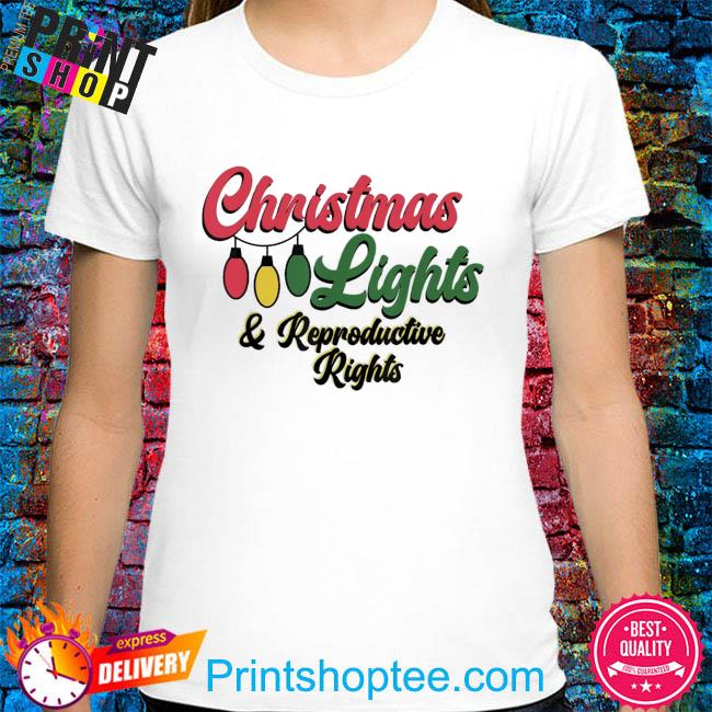 Christmas lights and reproductive rights pro choice feminist sweater