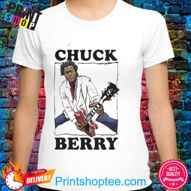 Chuck Berry jazz musician hand drawing t-shirt
