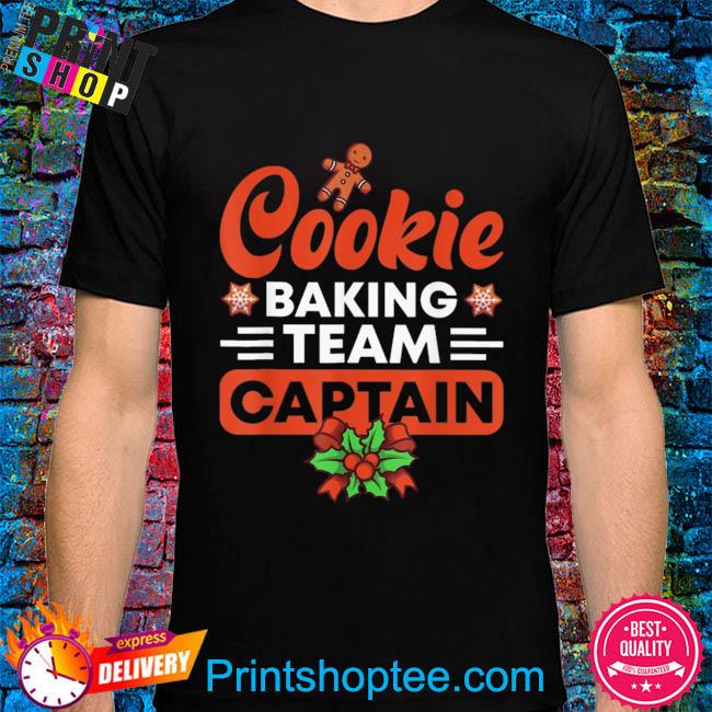 Cookie baking team captain motif for Christmas cookie bakers sweater