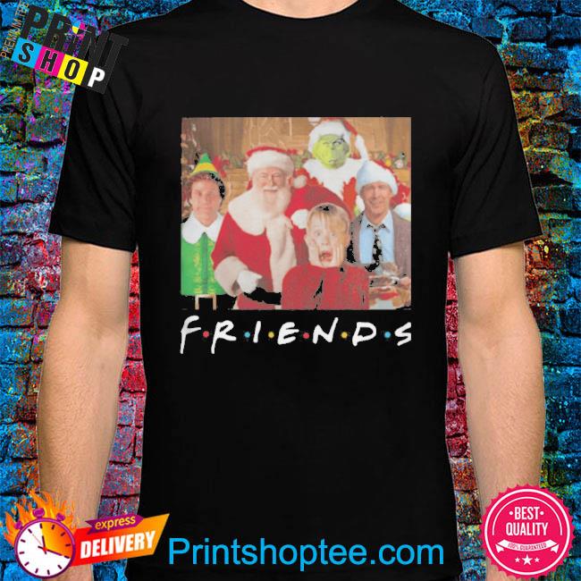 Friends fonts elf santa clark grisworld kevin characters Christmas sweater