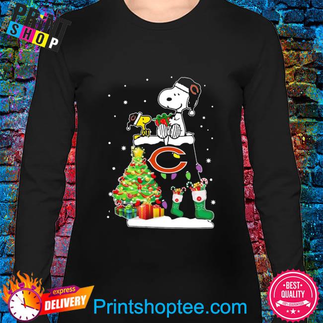 Snoopy Chicago Bears Christmas shirt, hoodie, sweater, long sleeve and tank  top