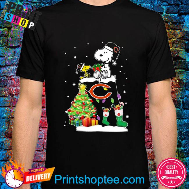 Funny Chicago Bears Santa snoopy and Woodstock Christmas sweatshirt,  hoodie, sweater, long sleeve and tank top