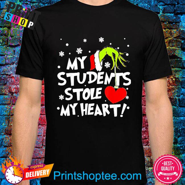 Funny My Students Stole My Heart Teacher Christmas 2022 shirt