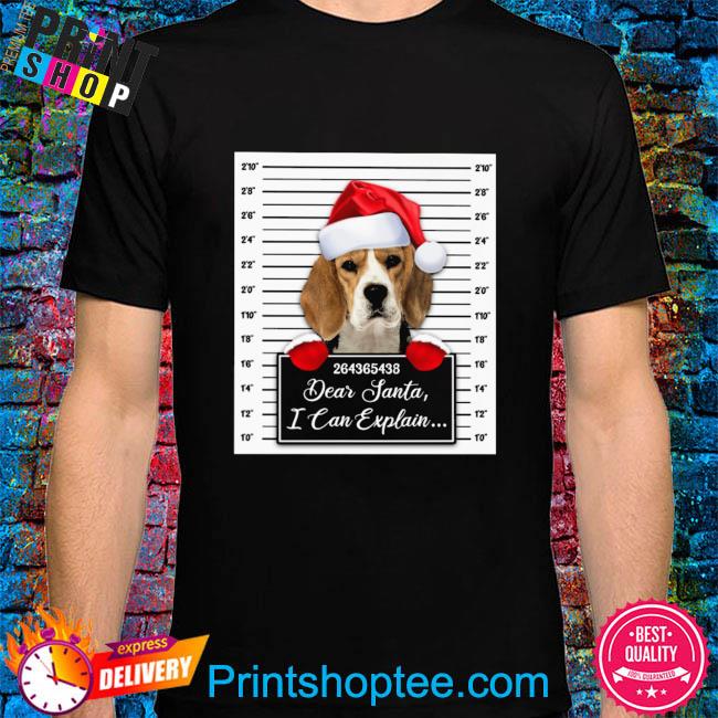 Funny Santa Beagle dear santa I can explain 2022 Christmas Sweater