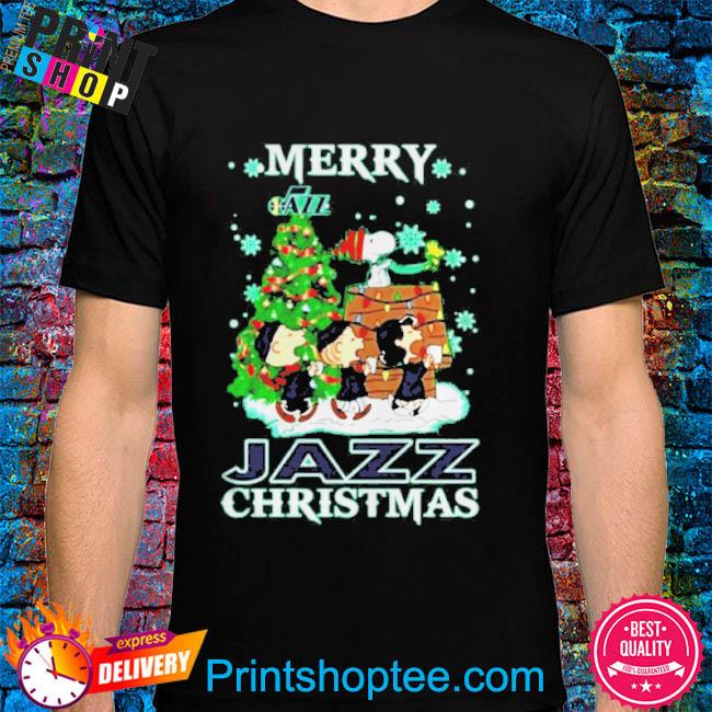 Funny Snoopy and friends merry utah jazz Christmas sweater