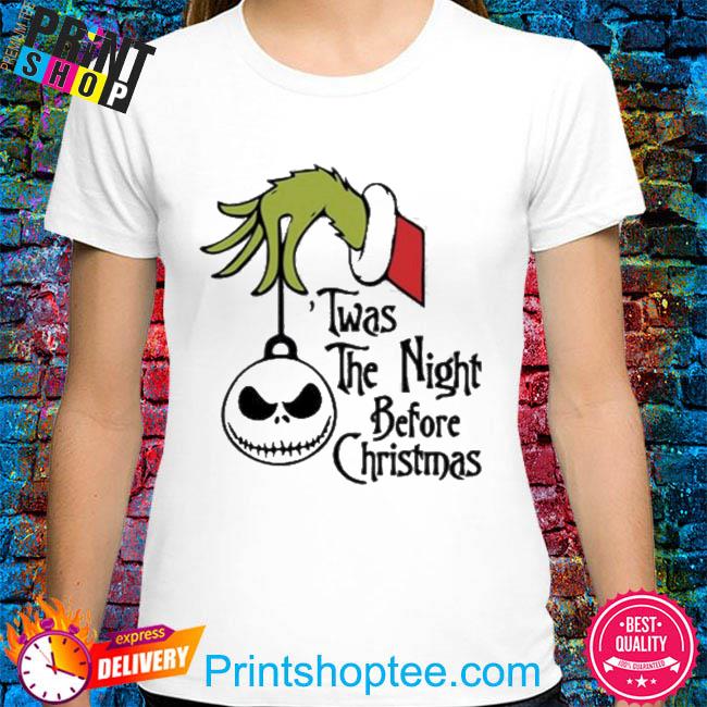 Grinch hand the night before Christmas Christmas 2022 sweater