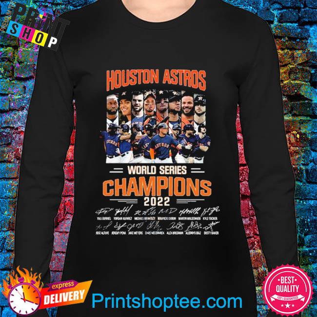 Funny houston astros 2022 world series champions signatures houston astros  shirt, hoodie, sweater, long sleeve and tank top