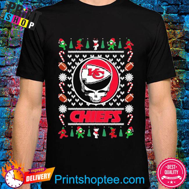 Kansas City Chiefs Grateful Dead Ugly Christmas 2022 Shirt, hoodie